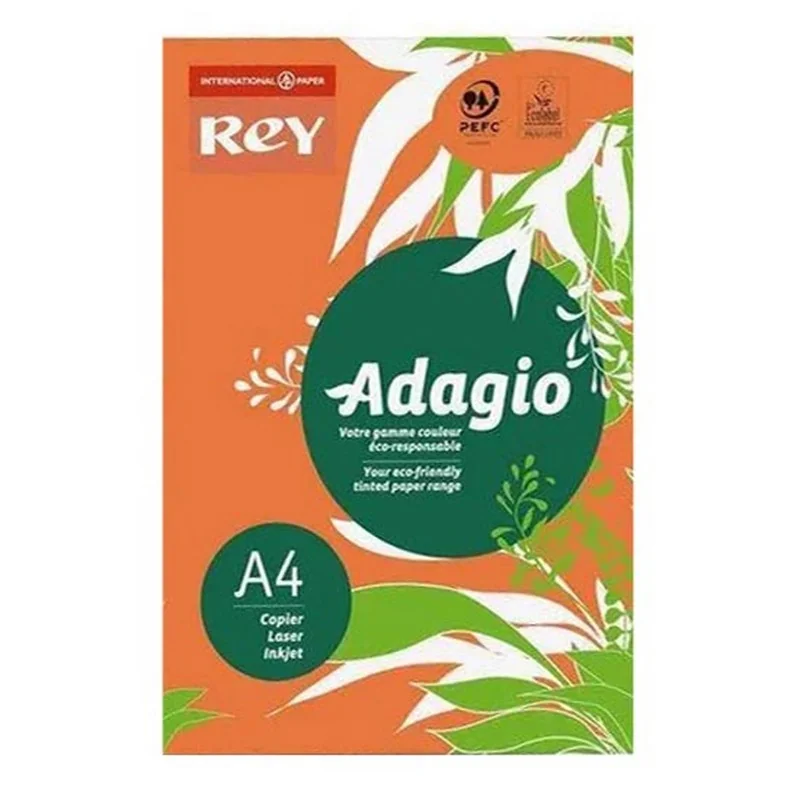 Папір кольоровий А4 80 Помаранчевий "Orange 21" Rey Adagio — фото 2