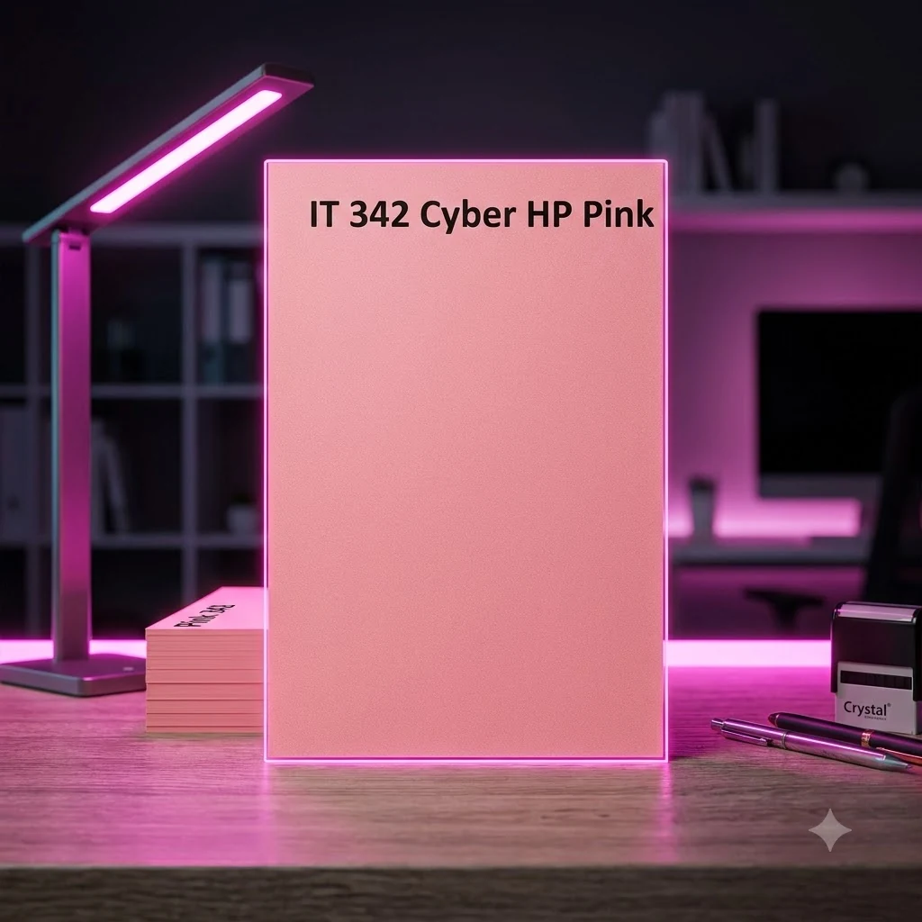 Папір кольоровий А4 80 Рожевий неоновий 100 арк "Pink 342" Crystal