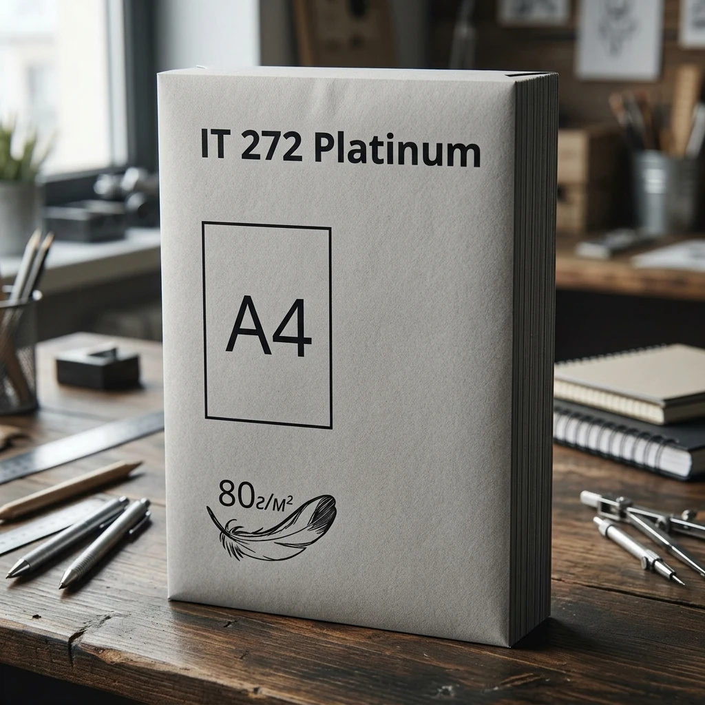 Папір кольоровий А4 80 Сiрий інтенсивний 100 арк "Platinum 272" Crystal