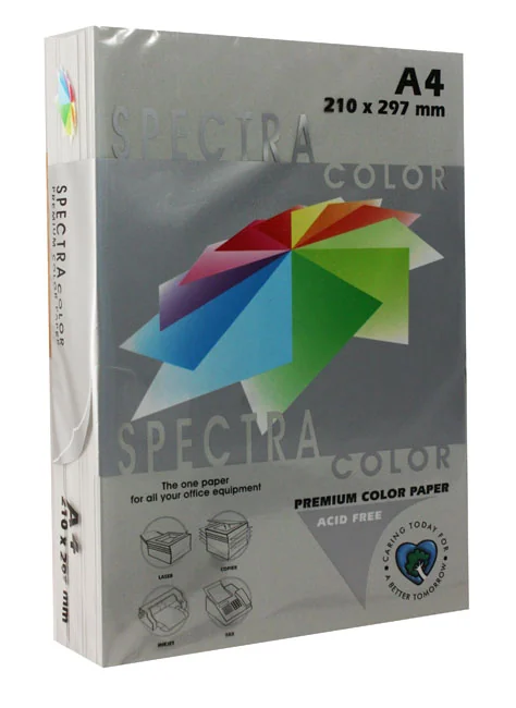 Папір кольоровий А4 80 Сірий інтенсивний "Platinum 272" Spectra — фото 2