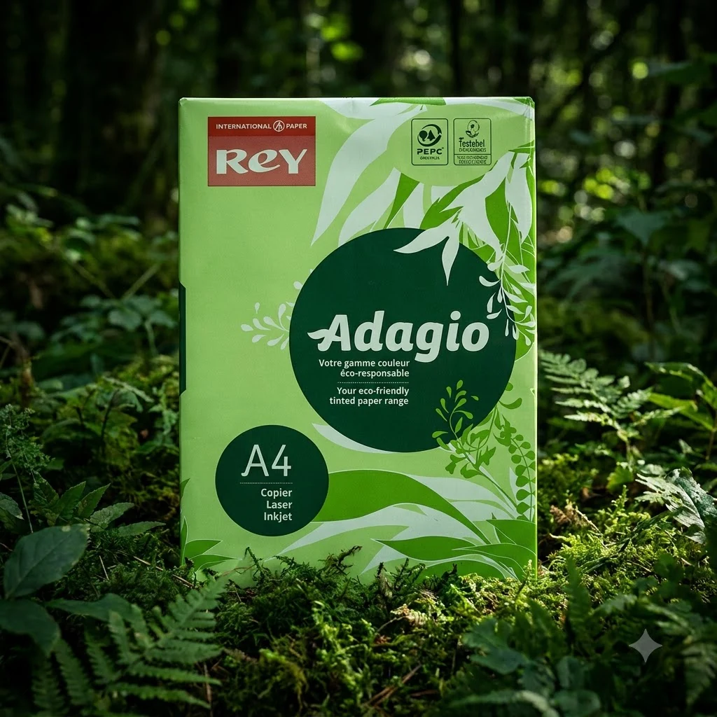 Папір кольоровий А4 80 Зелений інтенсивний "Deep Green 52" Rey Adagio