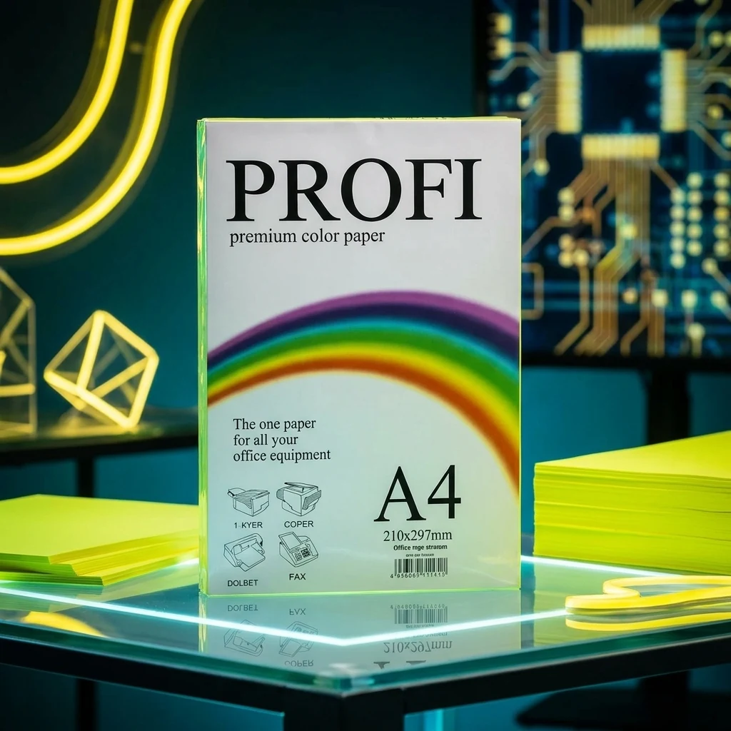 Папір кольоровий А4 80 жовтий неоновий 100 арк Cyber Yellow363