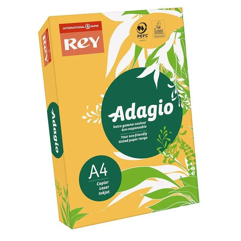 Папір кольоровий А4 80 Жовтий темний "Gold 60" Rey Adagio — фото 2