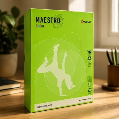 Папір кольоровий A4 160г/м Intensive 250арк MA42 Spring Green зелений Maestro Color