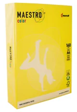 Папір кольоровий A4 160г/м Intensive 250арк СY39 Canary Yellow жовтий Maestro Color — фото 2