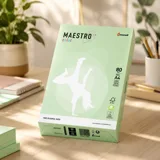 Папір кольоровий A4 80г/м Pastell 500арк MG28 Medium Green зелений Maestro Color — фото 1