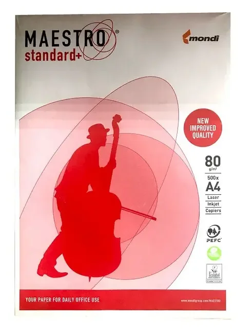 Папір офісний А4 80 г/м2 "Maestro Standard+" — фото 2