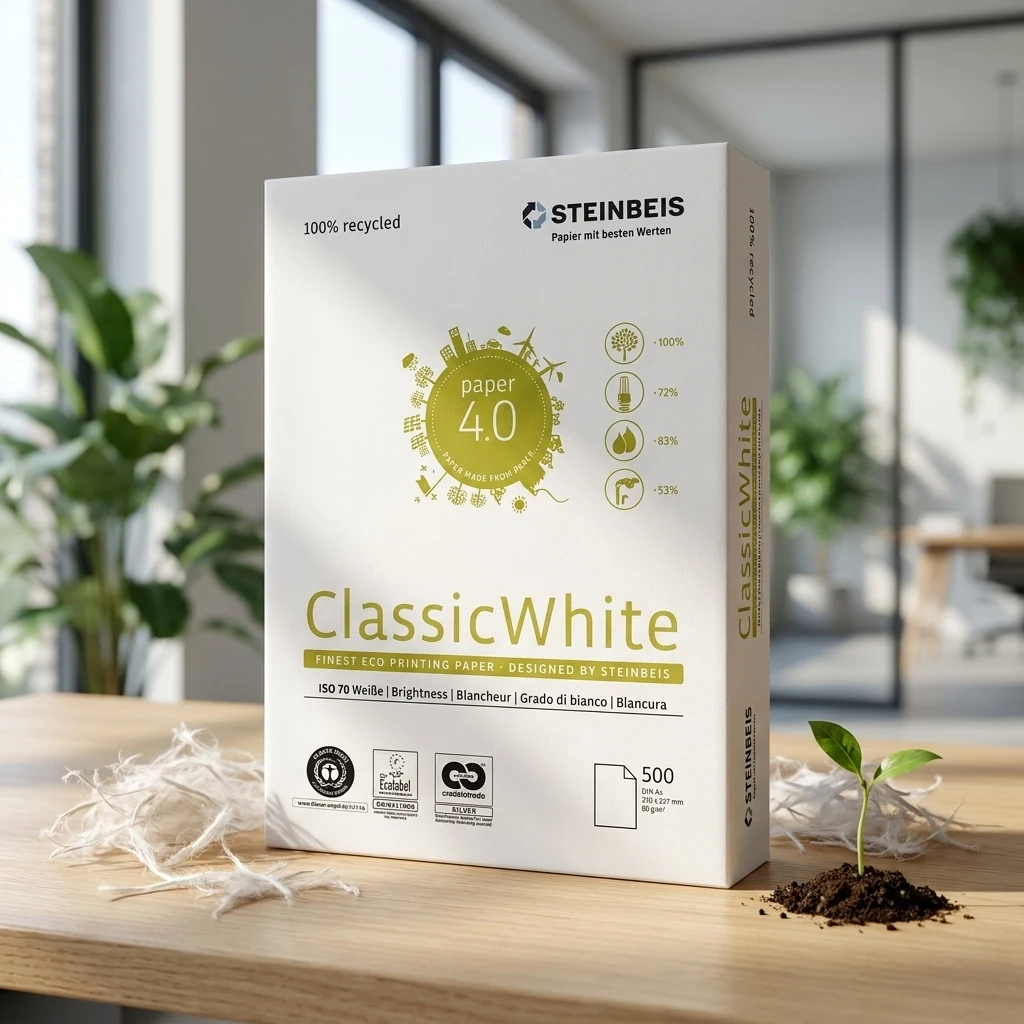 Папір офісний А4 80 г/м2 "Steinbeis Classic White ISO 70"