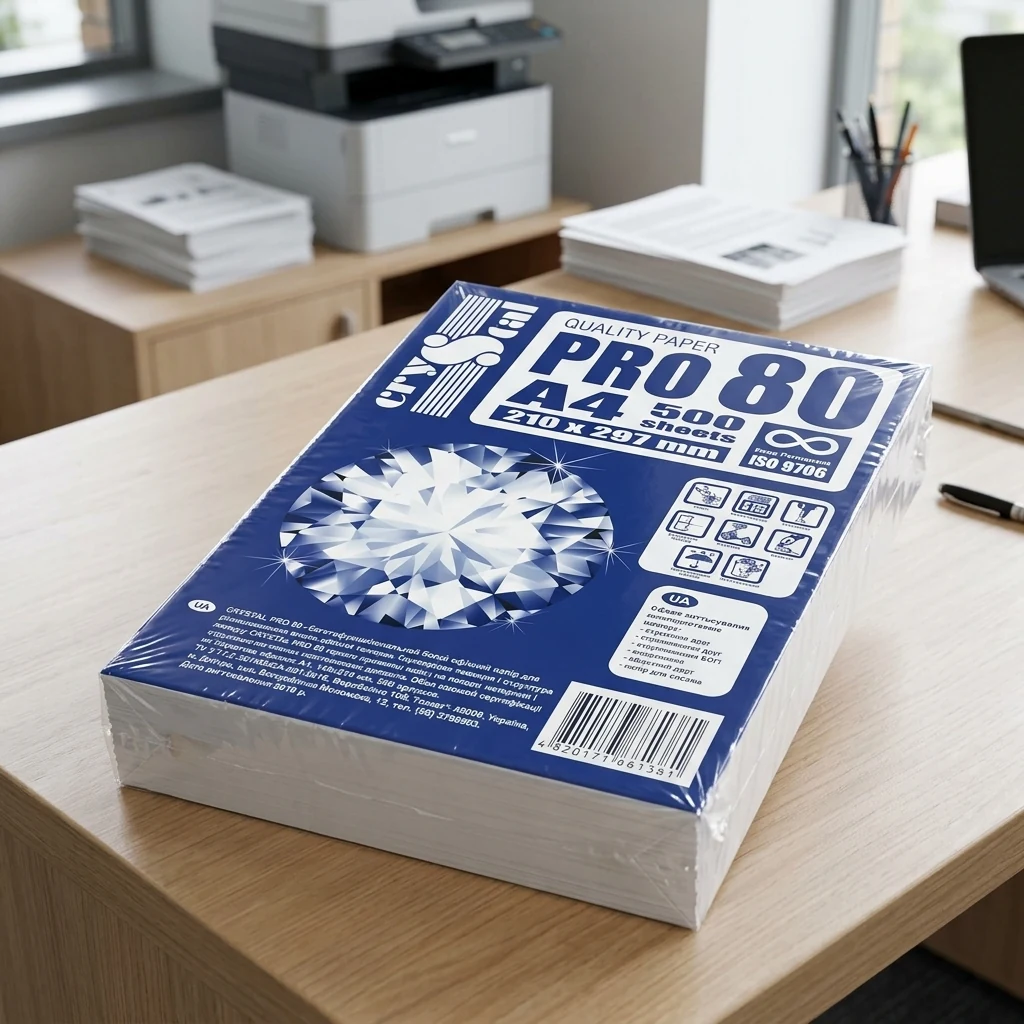 Папір офісний А5 80 г/м2 500 арк "Crystal Pro 80"