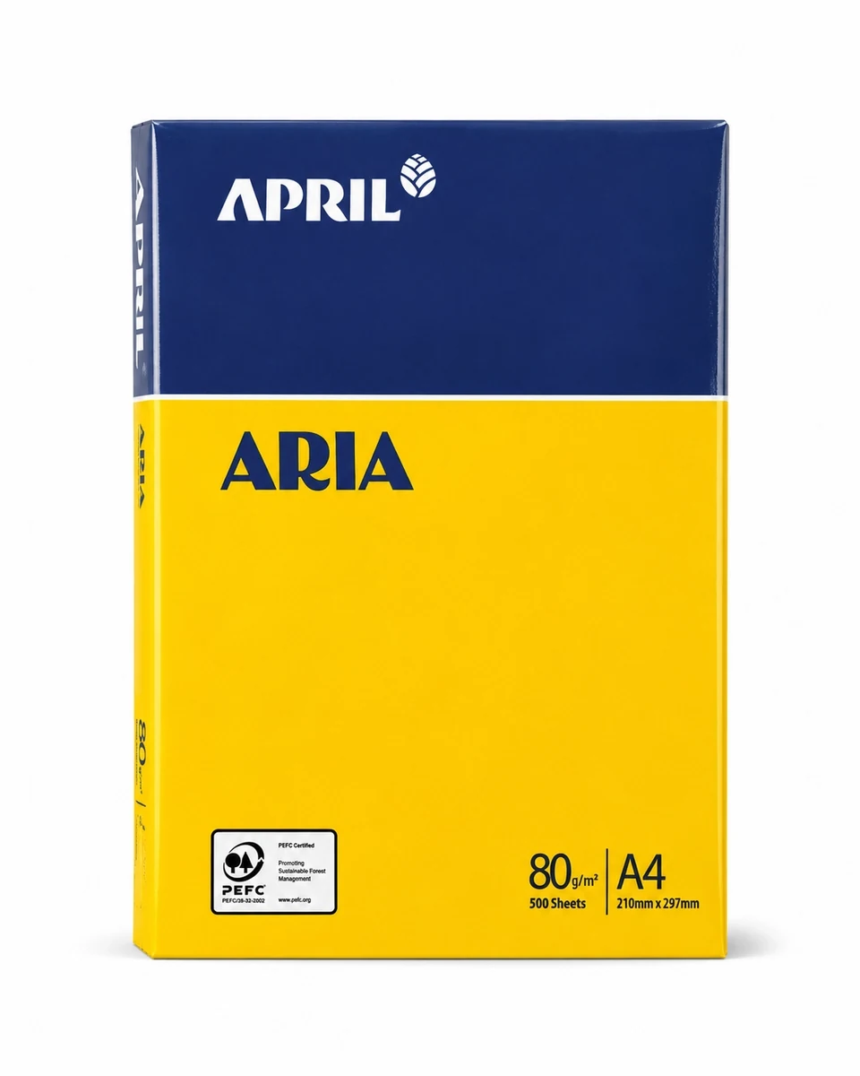 Папір офісний APRIL ARIA A4, 80 г/м, 500 аркушів — фото 2