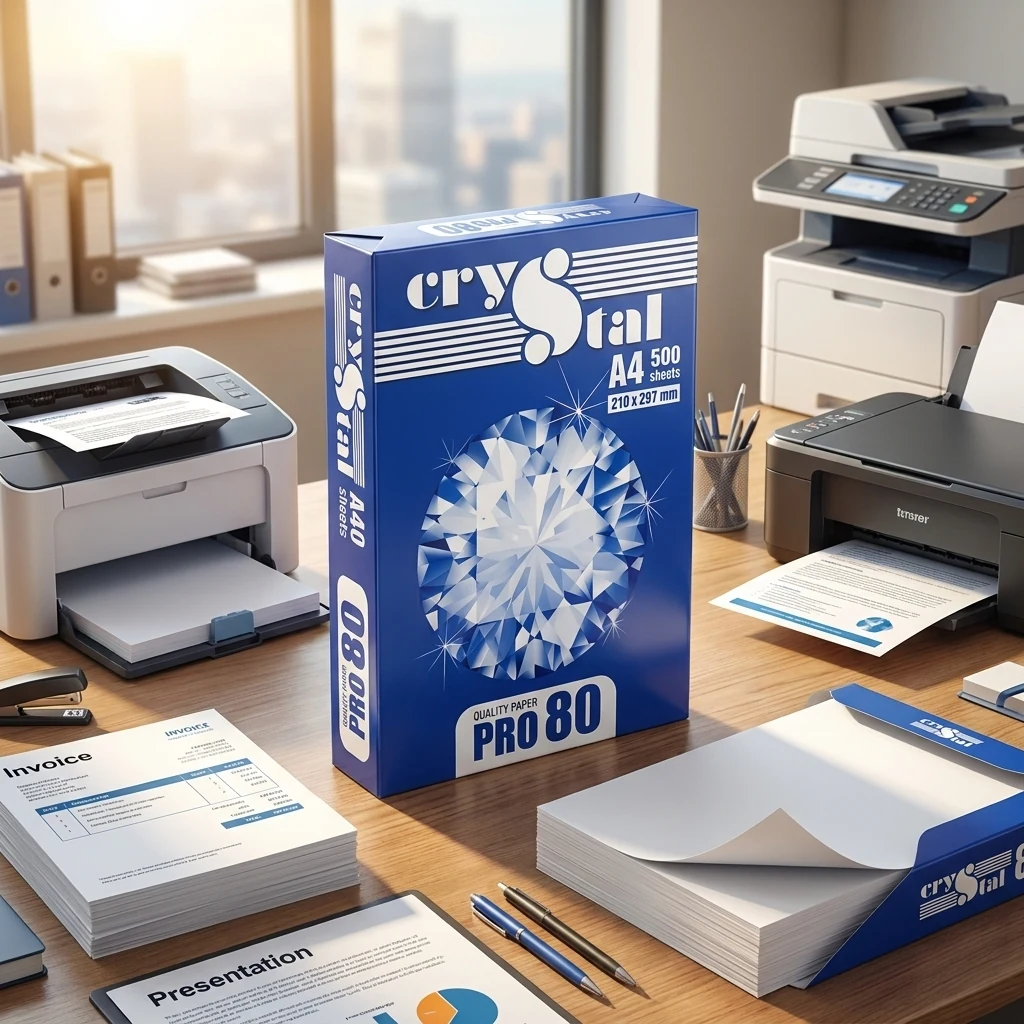 Папір офісний А4, Crystal Pro80, клас C, 500 л, UPM