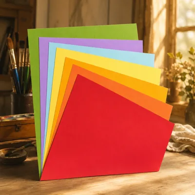Папір пастельний Tiziano B2 (50*70см), №41 rosso foco, 160г/м2, червоний, середнє зерно, Fabriano