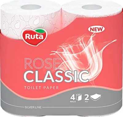 Папір туалетний Ruta Classic Rose 4рул/2шаровий 94131