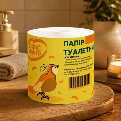 Папір туалетний Офіс центр одношаровий 46м