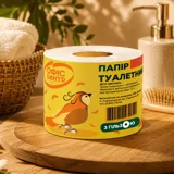 Туалетний папір Офіс центр одношаровий 65м — фото 1