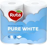 Папір туалетний Ruta Pure White 4 рулони 3 шари — фото 2