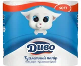 Папір туалетний Диво Soft 2-х шаровий білий 4 рулони — фото 2