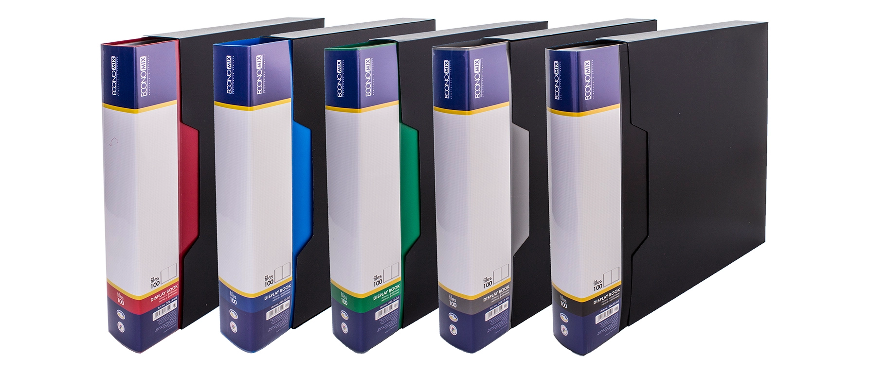 Папка 100 файлів A4 Economix асорті — фото 2