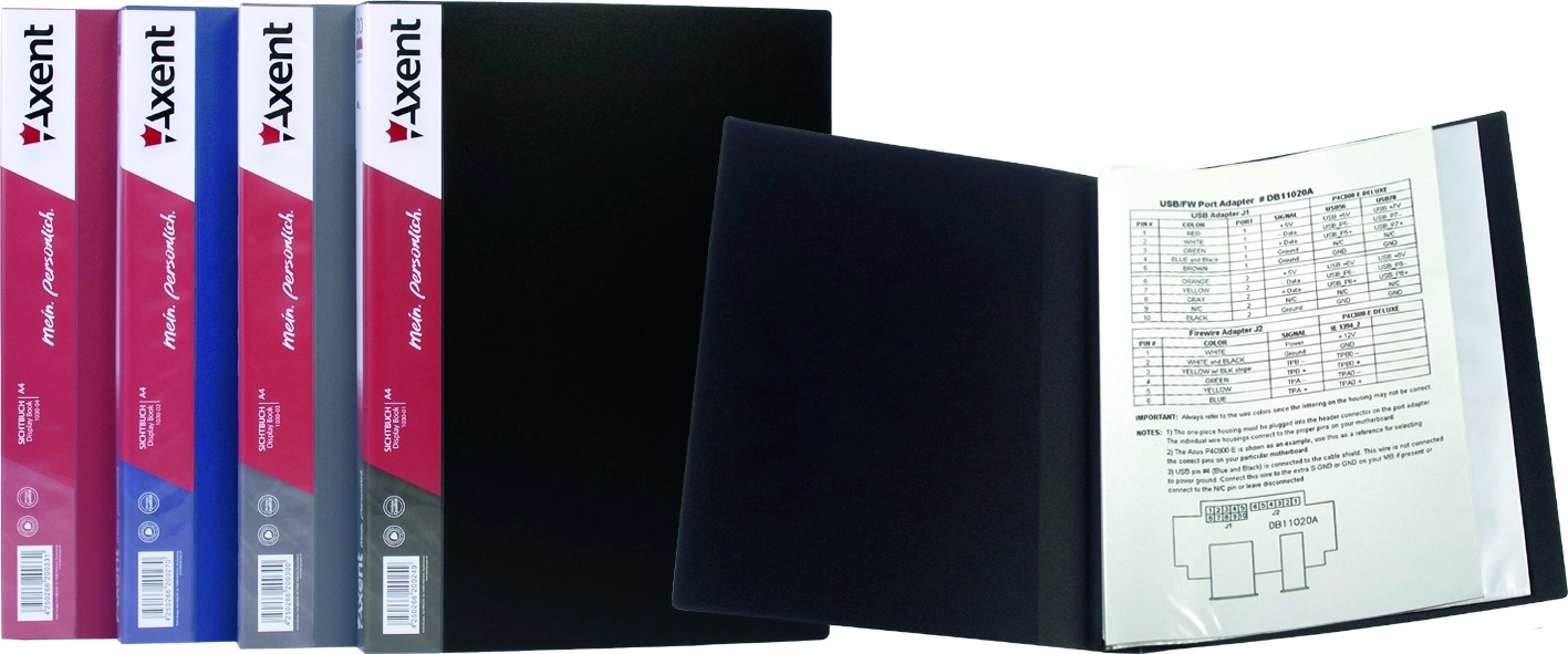 Папка 30 файлів Axent чорна — фото 2