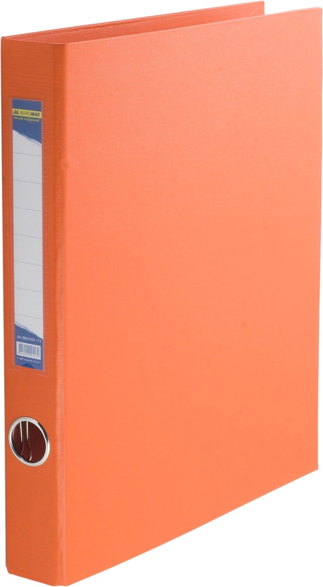 Папка А4 2 кільця PVC помаранчева — фото 2