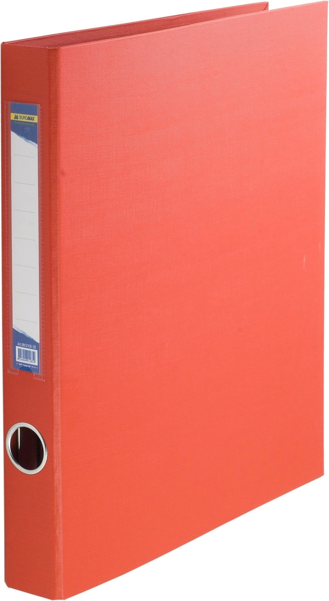 Папка А4 4 кільця PVC 40мм Buromax червона — фото 2