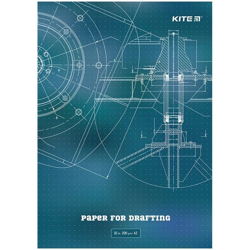 Папка для креслення А3 10 арк (щільність 200) Kite — фото 2