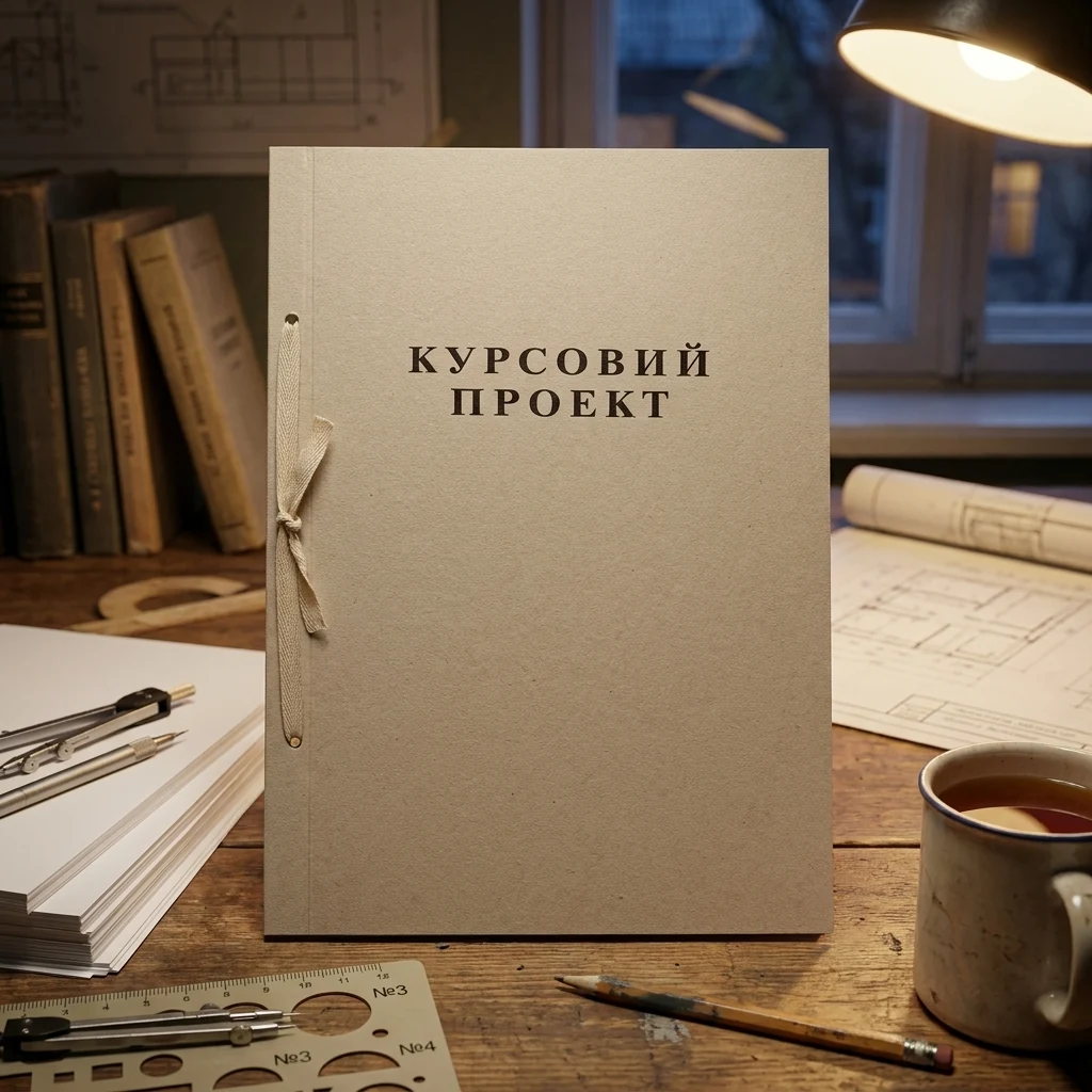 Папка для курсових робіт 50 аркушів (рамка)