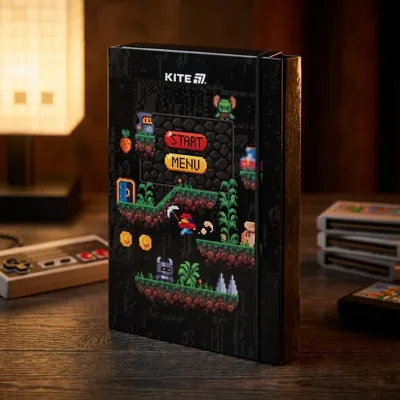 Папка для зошитів В5 на гумці Kite картон Pi el Game K25-210-2