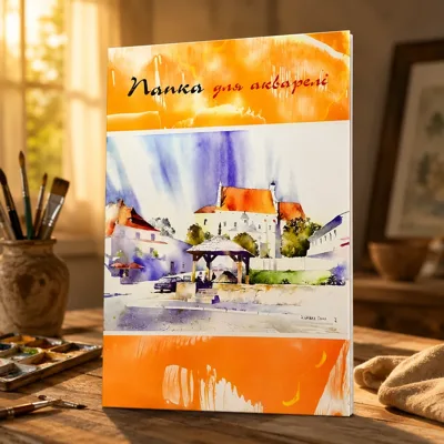 Папка для акварелі Апельсин, А3, 200 г/м2, 10 аркушів