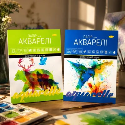 Папка для акварелі Апельсин, А4 200 г/м2, 10 аркушів
