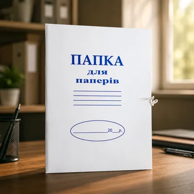 Папка для паперу картонна на завязках Офіс Центр 0.30мм ОС236-57
