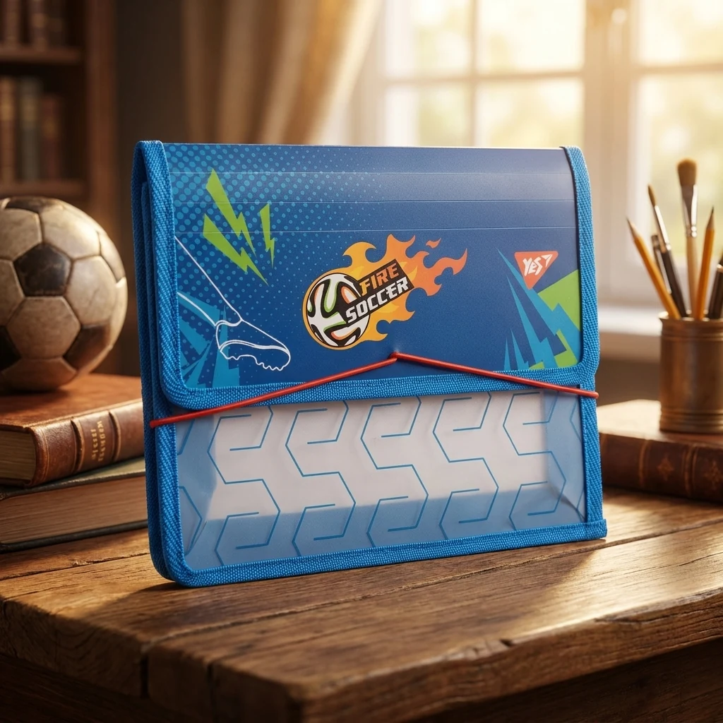 Папка для зошитів YES  пласт на резинці В5 Football 492212