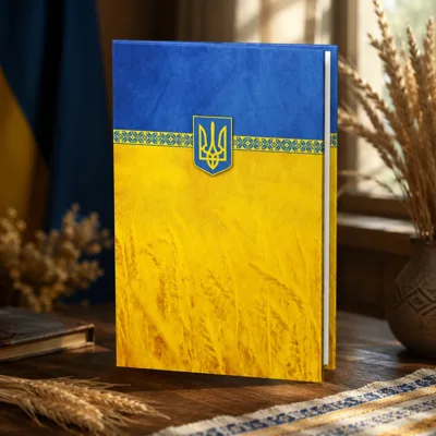 Папка до підпису повнокольорова жовто-блакитна