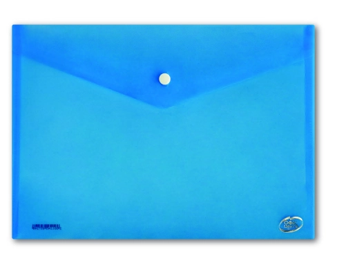 Папка-конверт А4 синя на кнопці 180 мкм — фото 2