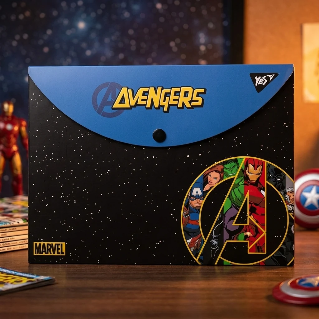 Папка-конверт YES на кнопці А4 Marvel Avengers — Шкільні канцтовари