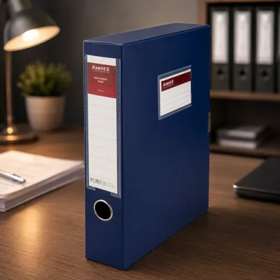 Папка-коробка 60 мм AXENT синя 1760-02-A