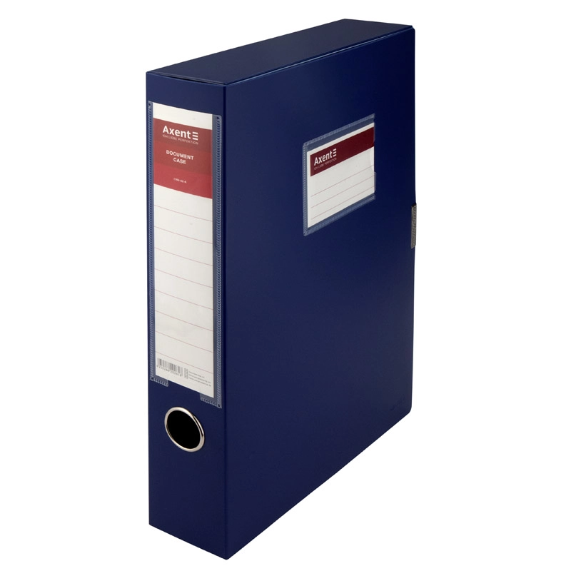 Папка-коробка 60 мм AXENT синя — фото 2