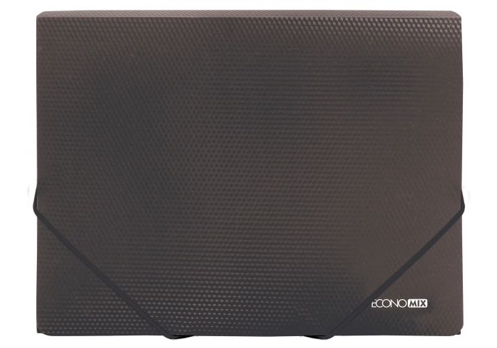 Папка на гумках А4 Economix чорна діамант — фото 2