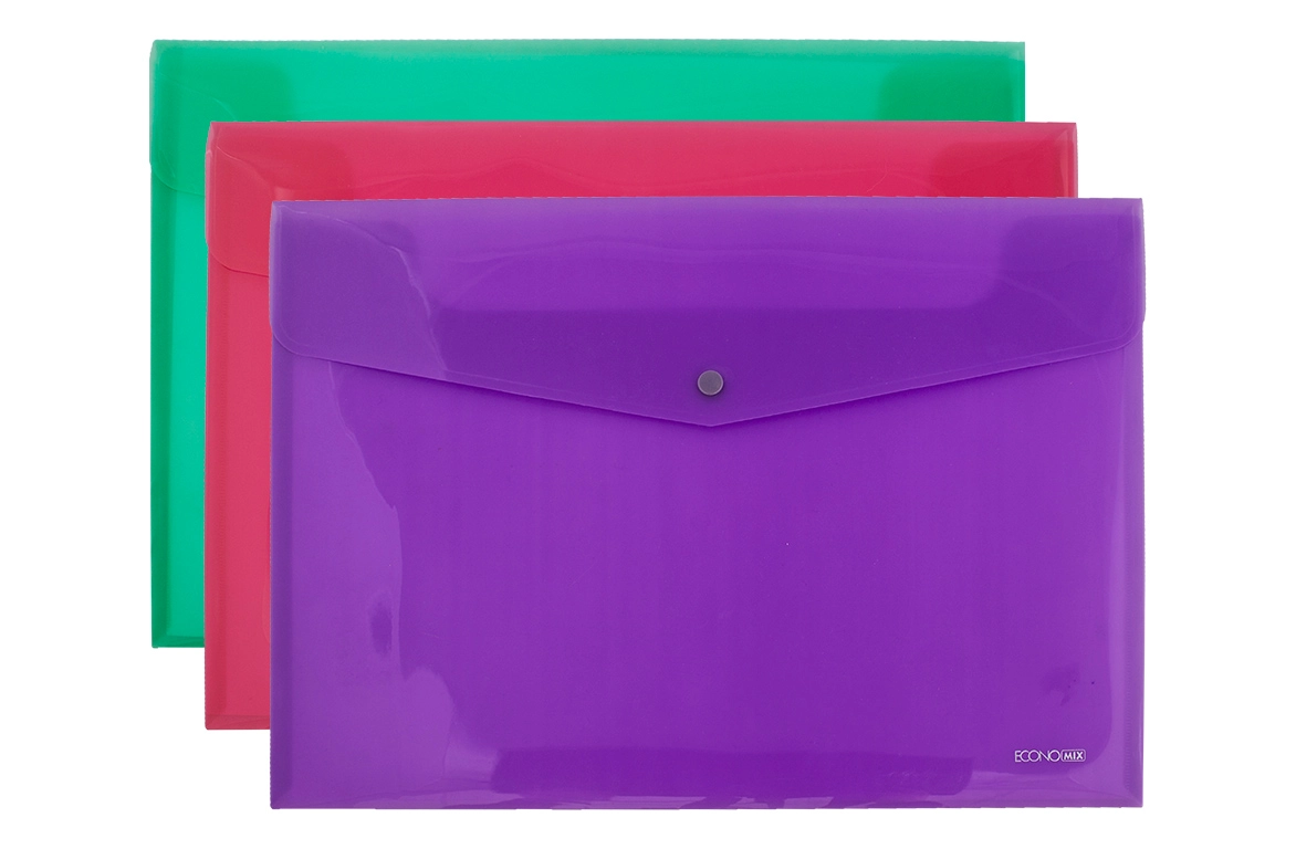 Папка на кнопці А3 Economix прозора — фото 2