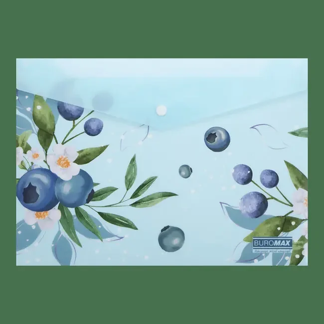 Папка на кнопці А4 "Blueberry " 180 мкм Axent