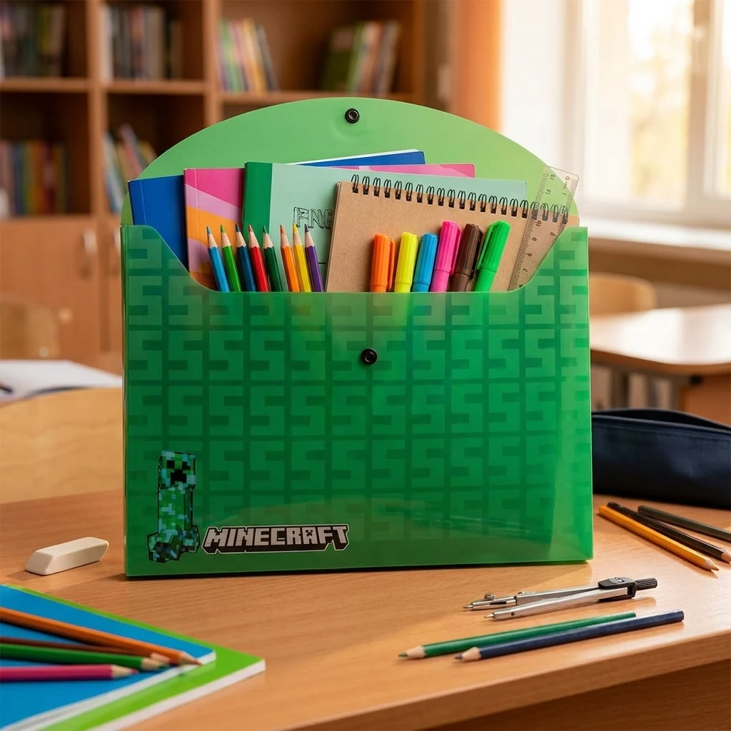 Папка на кнопці А4 кольорова "Minecraft"