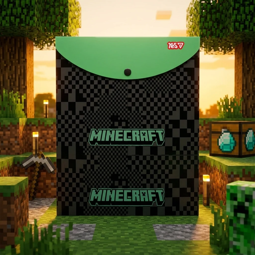 Папка на кнопці В5 "Minecraft Creeper" YES