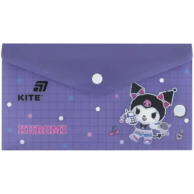 Папка на кнопці В6 "Kuromi" Kite
