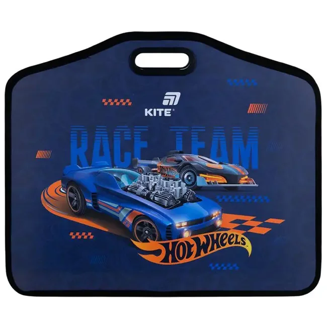 Папка-портфель А3+ пластикова на липучці "Hot Wheels"