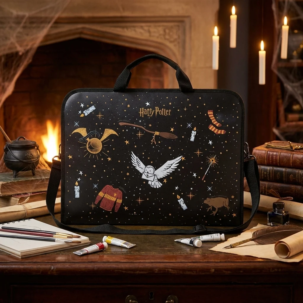 Папка-портфель шкільна А3, пластикова на блискавці "Harry Potter" Kite