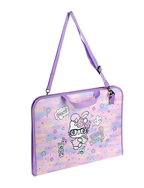 Папка-портфель шкільна А3, пластикова на блискавці "Hello Kitty" Kite