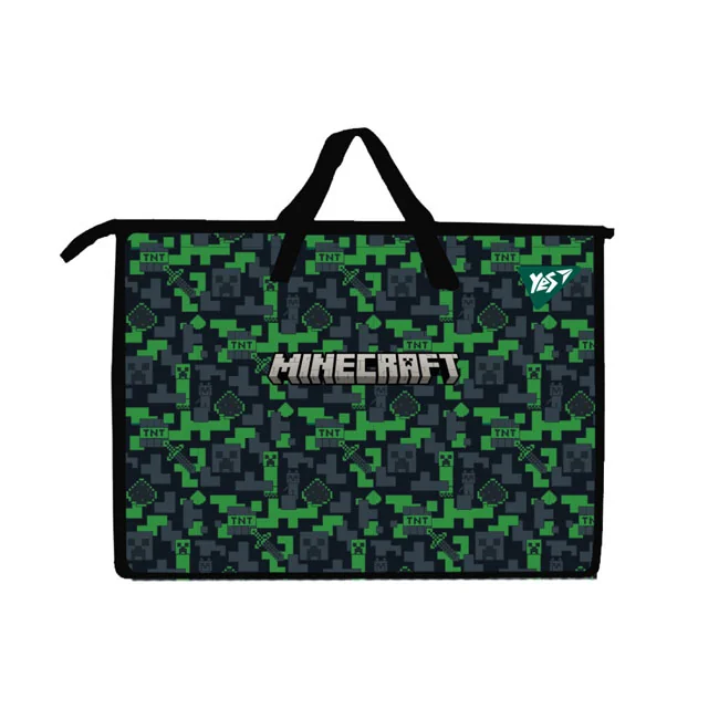 Папка-портфель шкільна А3, пластикова на блискавці "Minecraft" Yes
