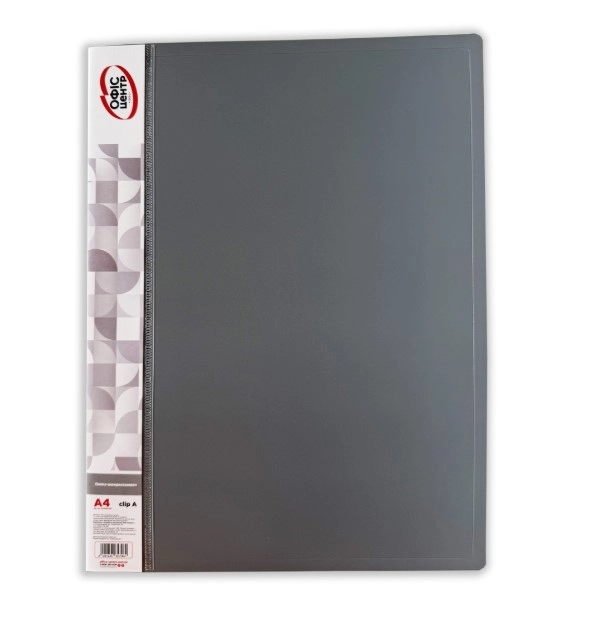 Папка-швидкозшивач А4 Офіс Центр Clip A сіра — фото 4
