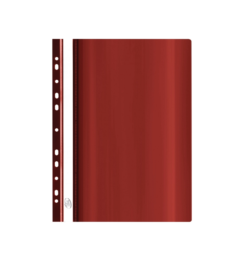 Папка-швидкозшивач А4 бордова з перфорацією — фото 2