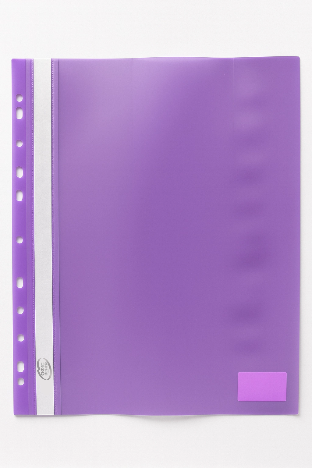 Папка-швидкозшивач А4 фіолетова з перфорацією — фото 3
